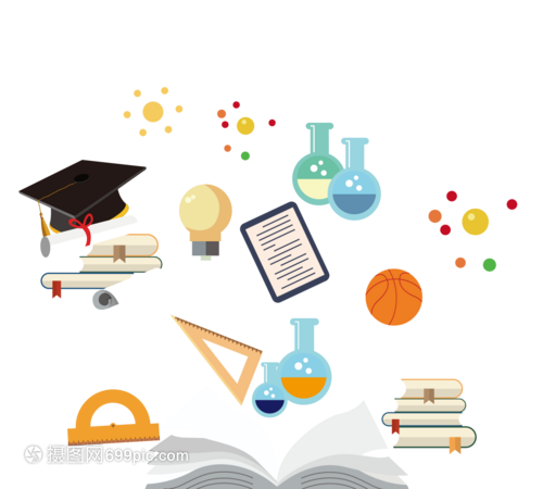 手繪卡通教育書圖圖